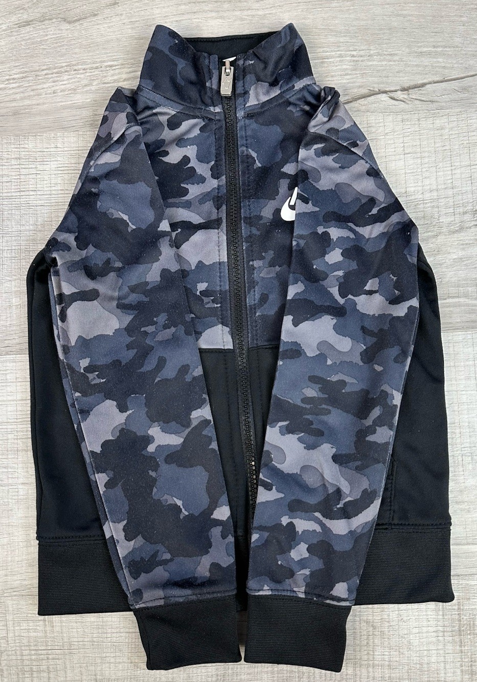 Nike Camo Tracksuit Jacket + Pants Athletic Full Zip Boy Toddler Size 3-4 Years