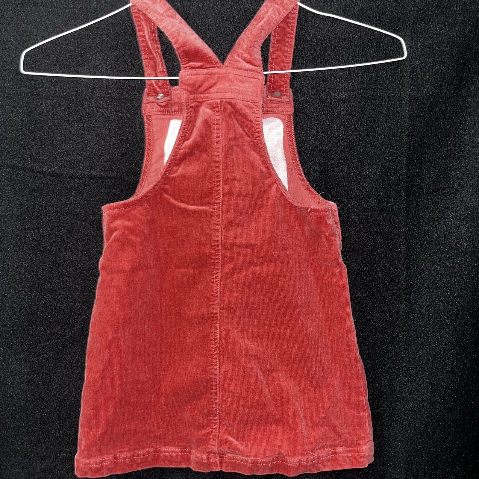 Cynthia Rowley SZ 6 Corduroy Overall Dress Embordered Sunflower