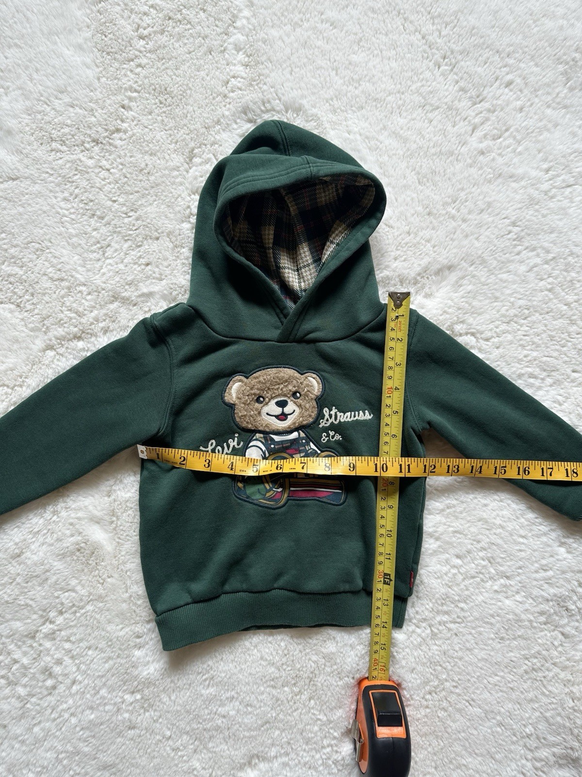 Levi’s Green 2pc Fleece Hoodie & Jogger Pants Set Bear 24M Logo