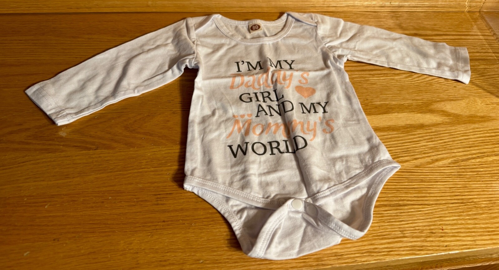 Patpat Baby Girls 4pc Outfit I’m My Daddy’s Girl & My Mommas World 6-9 Month