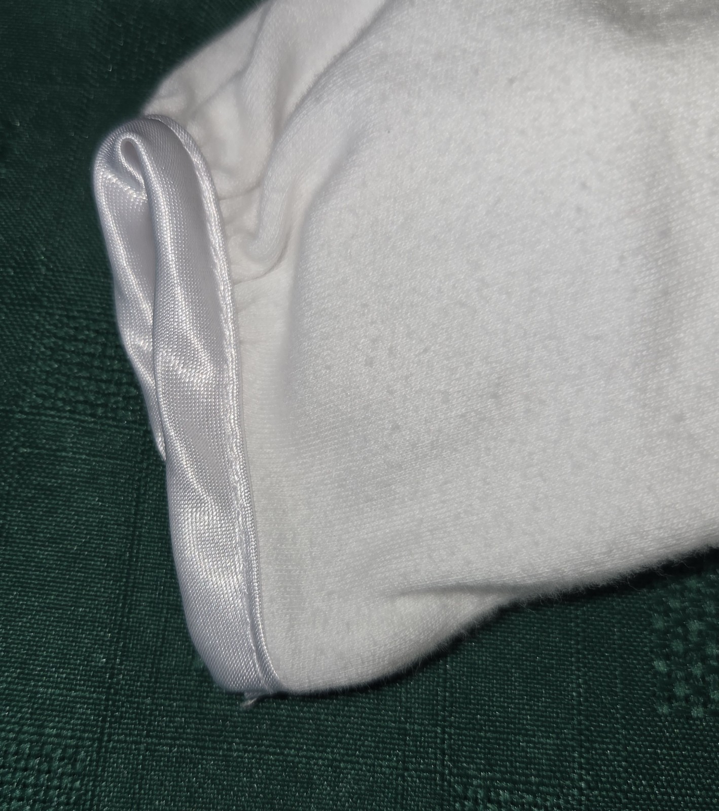 Vintage Vitamins White Baby 2pc Outfit 3-6 Months Baptism Satin Trim Embroider