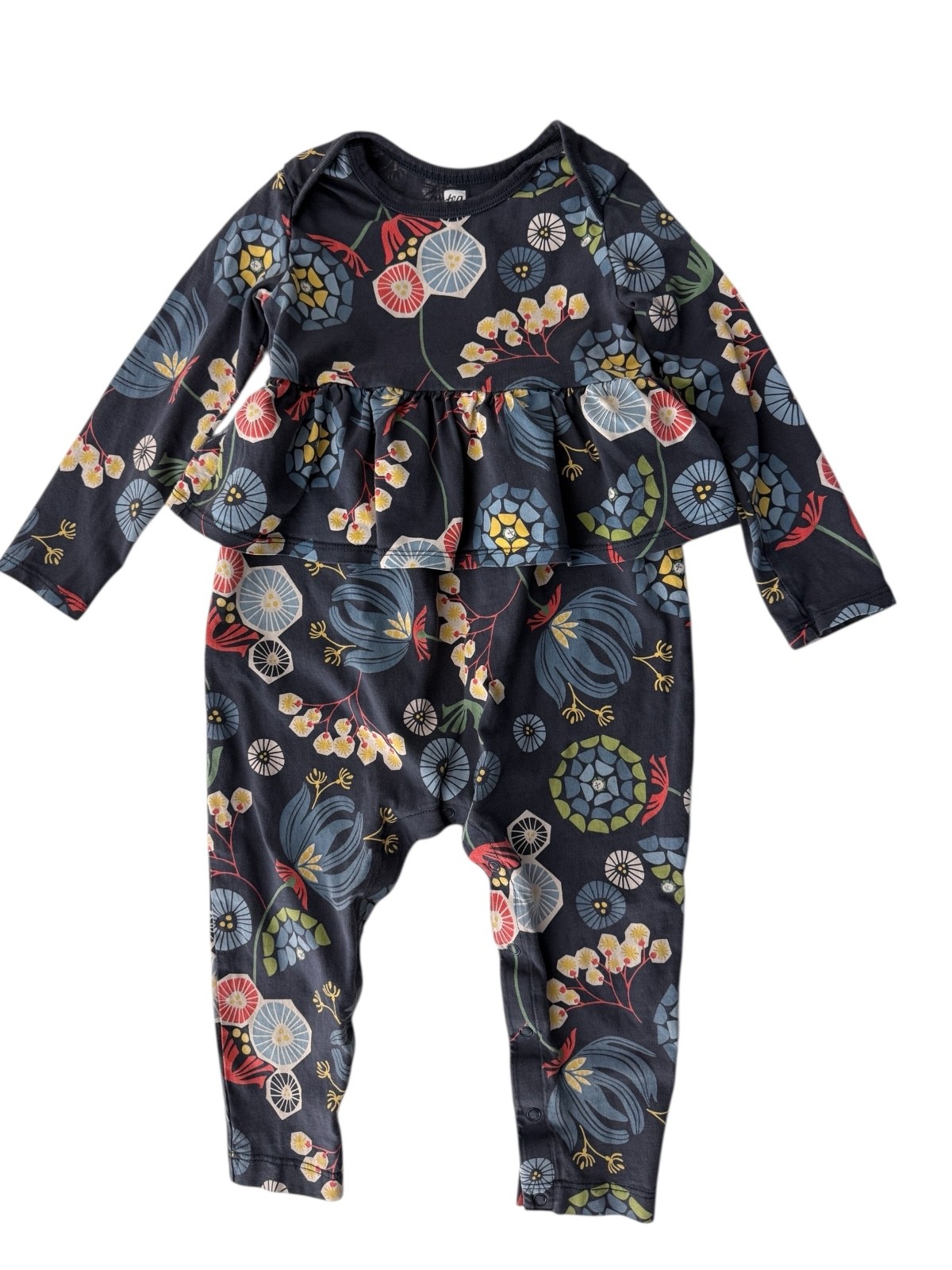 Tea Collection One Piece, 18-24 mths, Navy Print, Excellent Condition