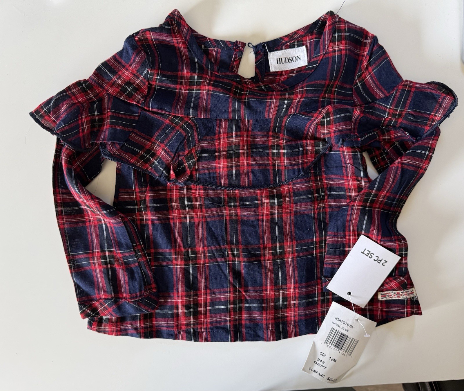 NWT Hudson Baby Set Girl 12 Months 2-Piece