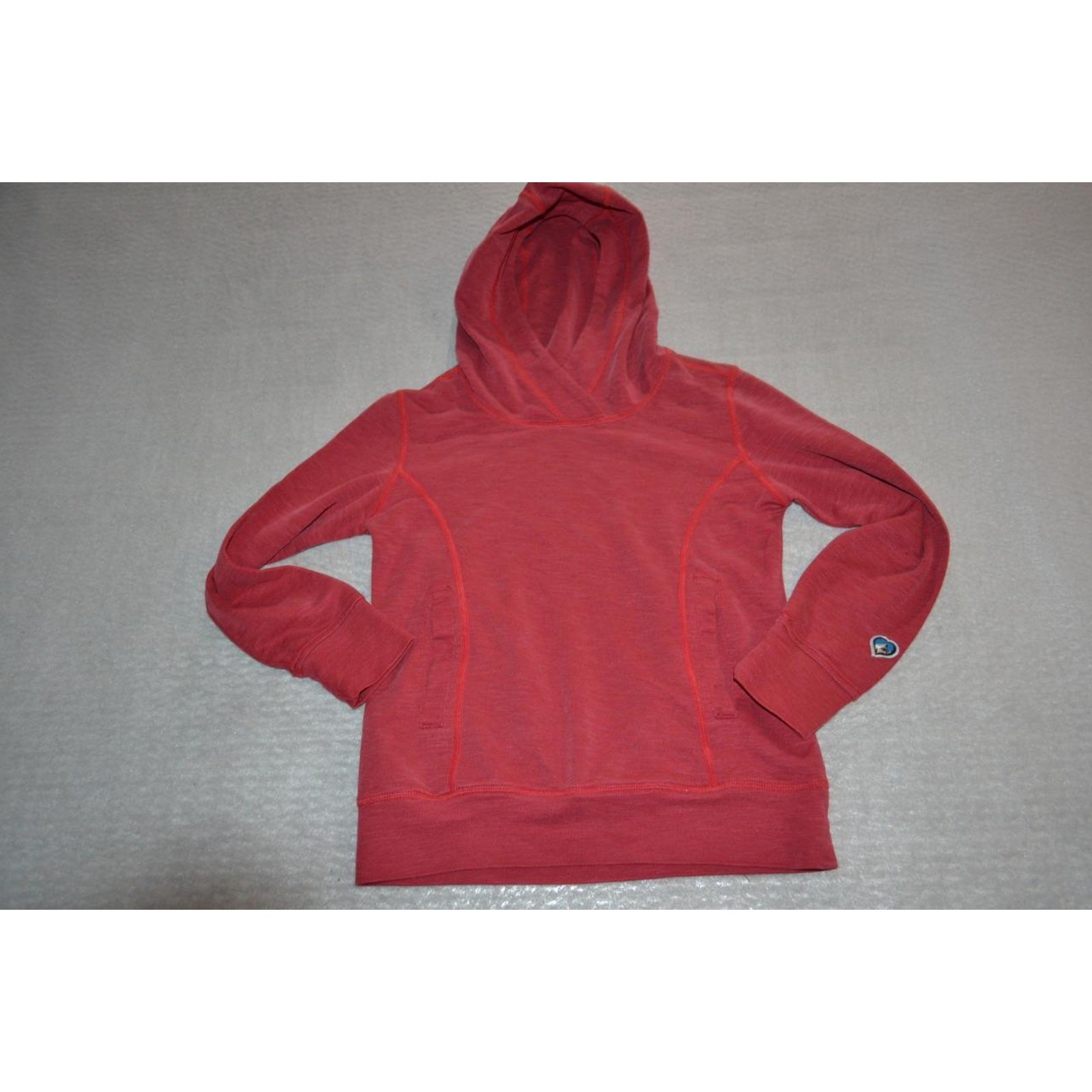29371 Kuhl Hoodie Pullover Pink Tencel Polyester Blend Size XS Baby Girls
