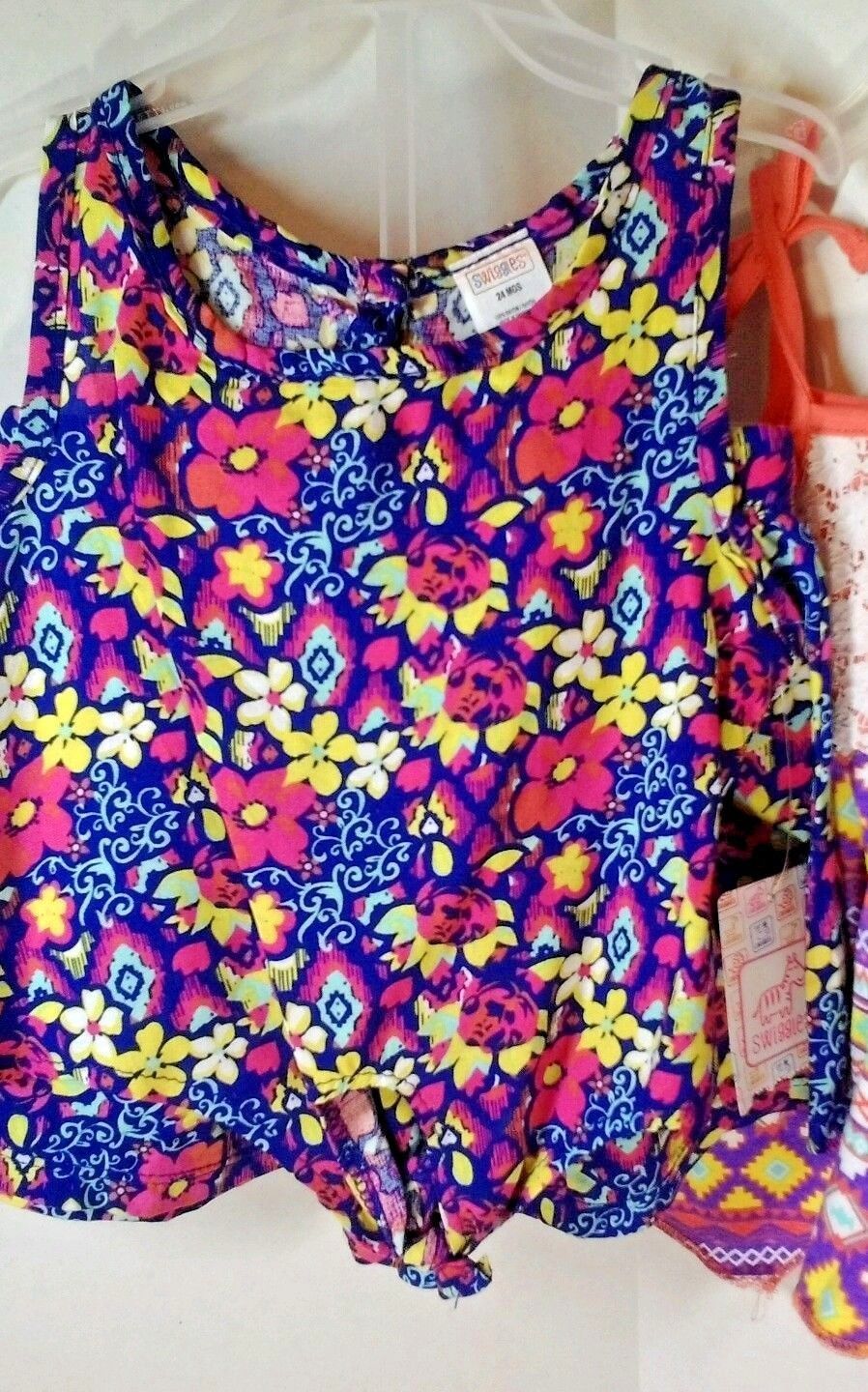 Girls short set 2 piece New Choice Size 12-24 months Sleeveless Swiggles