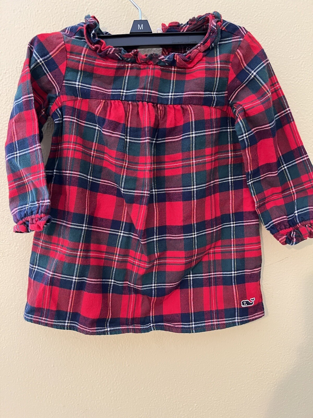 Vineyard Vines Baby Girl Nantucket Tartan Dress w/Bloomer set Sz 6 To 12 Months
