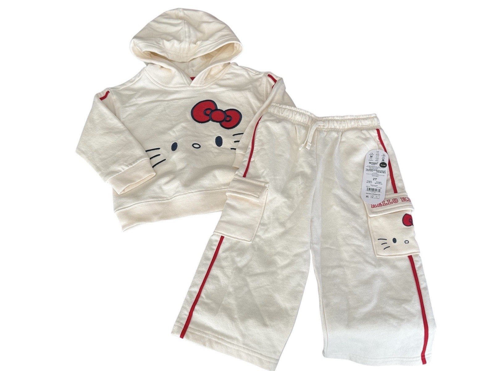 Hello Kitty Wonder Nation Toddler Girl 2 Piece Set Size 2T Hoodie Sweatpants