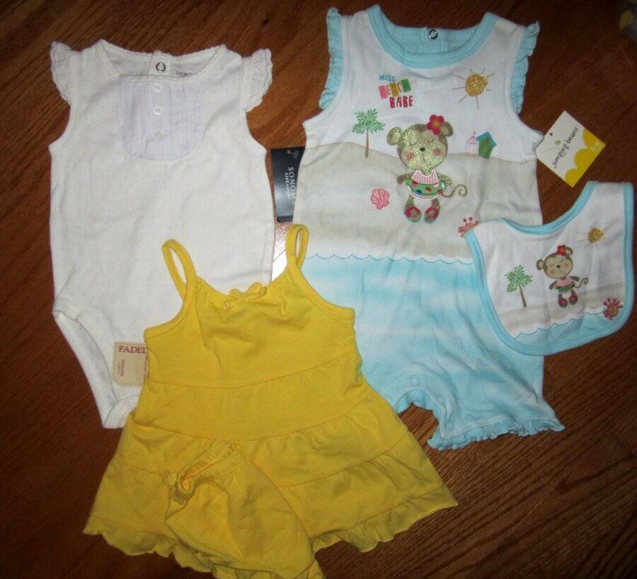 Sonoma, jumping bean, Baby Girl Mixed Lot size 3-6 Months adorable 5 pieces NWT