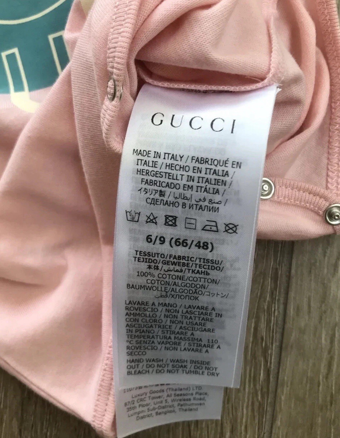 GUCCI baby pink vest bib hat age 3/6 months RRP £221