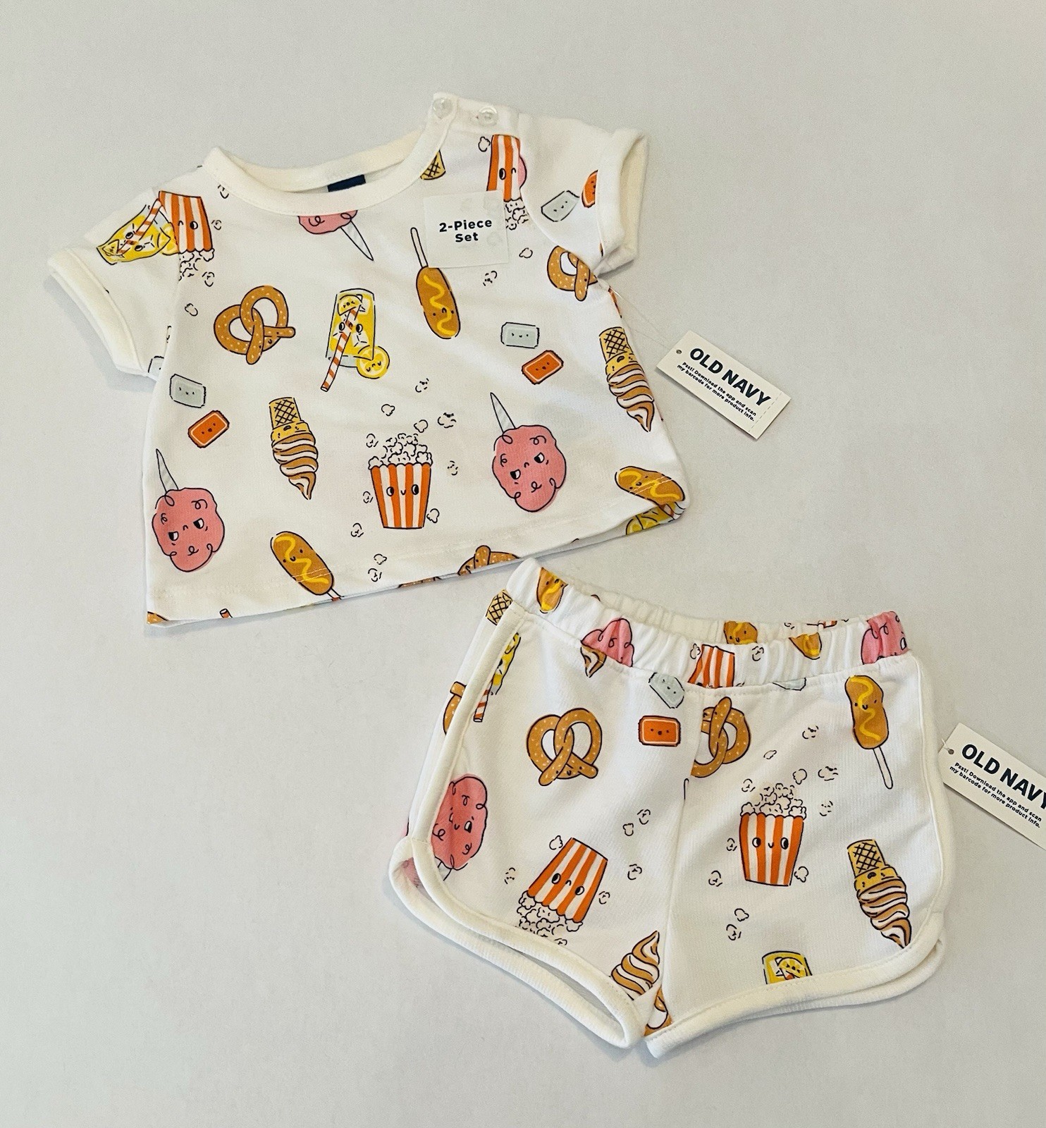 Old Navy Baby Boy Girl 0-3 Months Shorts Shirt 2 PC Set Cute Outfit New