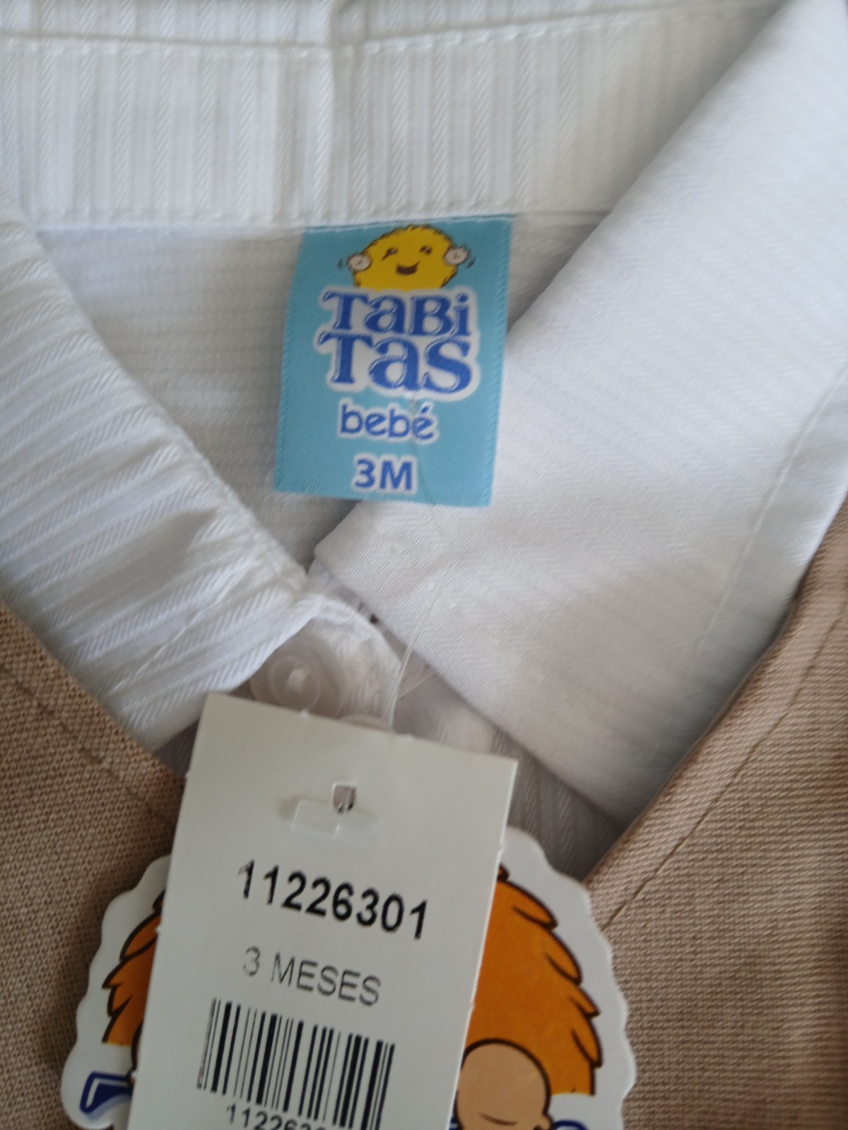 Tabi Tas Baby Boy Outfit 3M Button Up Shirt w/ Vest Dressy Formal NWT