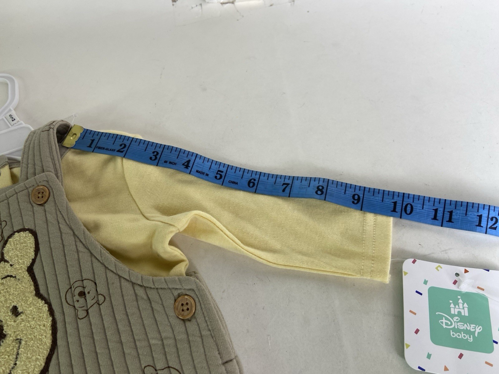 Disney Baby Winnie the Pooh 2 Piece Outfit Set Overalls T-Shirt Boys 0-3 Months