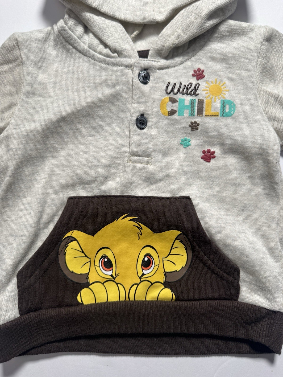 Disney Baby Lion King Simba Wild Child Hoodie Jogger Set 2 Piece 0-3M Unisex