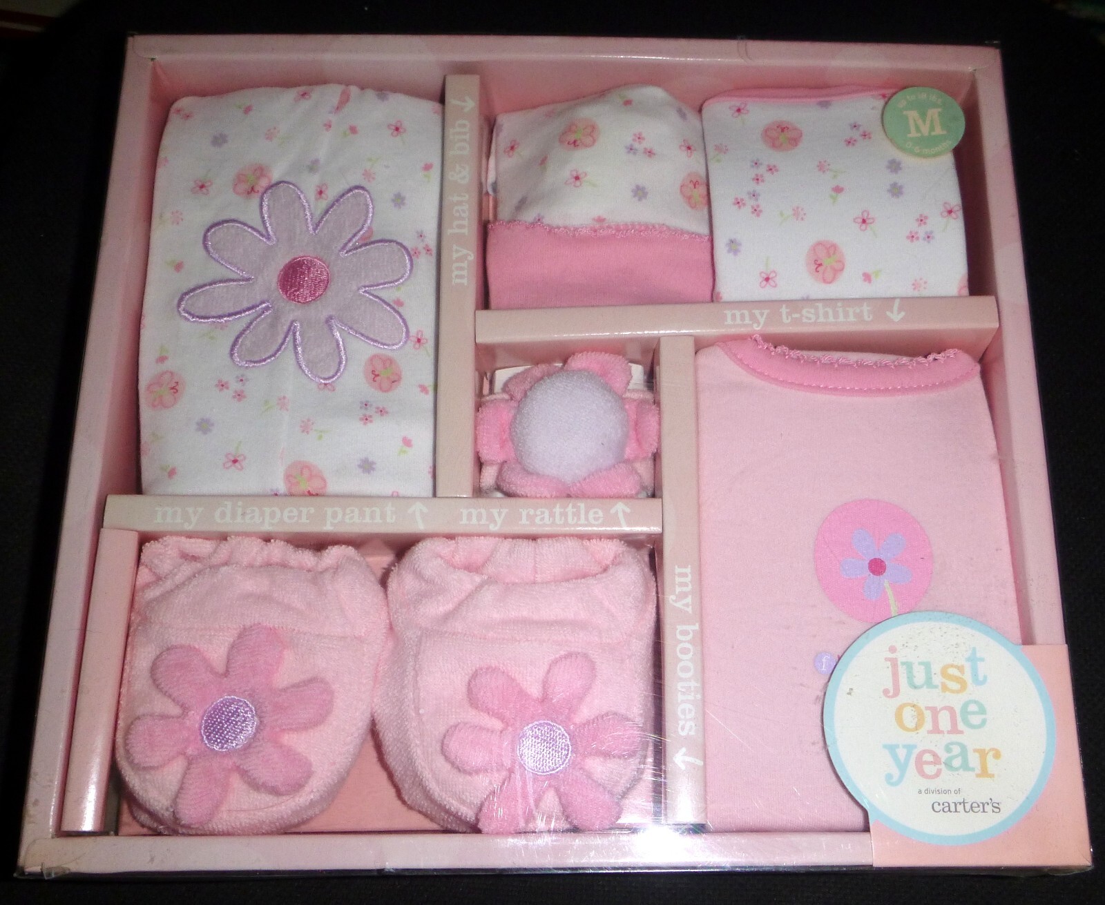 Just One Year: Carter’s – 6 Piece Head To Toe Layette Set NEW sz M 0-6 mo