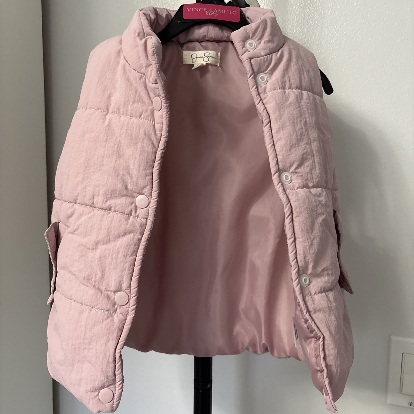 Jessica Simpson 3T Pink Puffy Vest / Used Great Condition