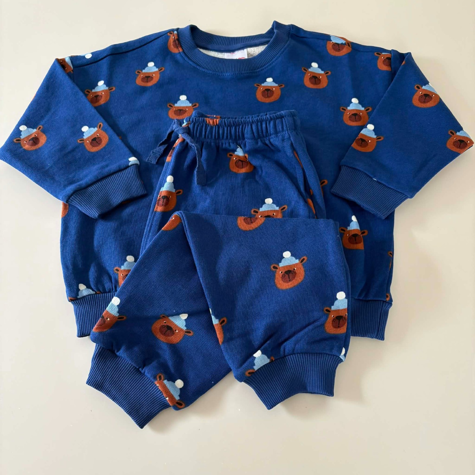 Hanna Andersson Bears Sweater & Pants Set. Size 3 Years, 90 cm.