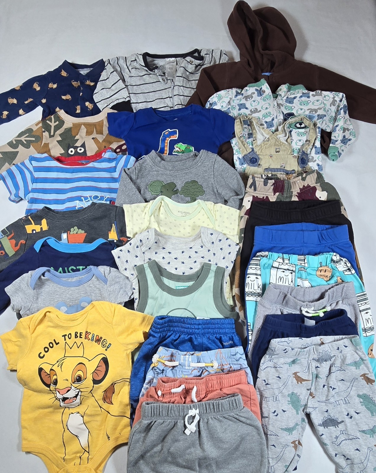 27 Lot Bundle Baby Boy Clothes Bodysuits Sleepers Pants: 6-9M 6-9 Months