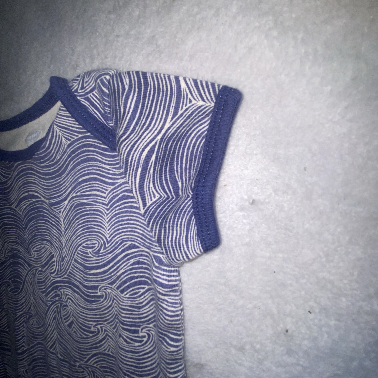 Old Navy Bodysuit 3-6 M Infant Baby Boy Outfit Geometric Abstract Wave Casual SF
