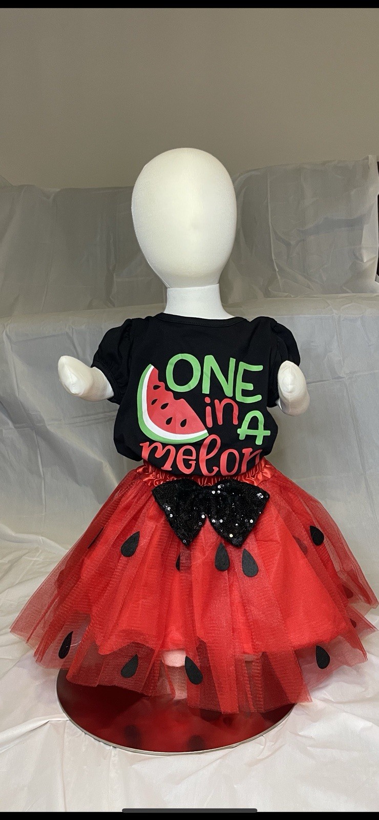 One In A Melon Set Short Sleeve Top And Skirt