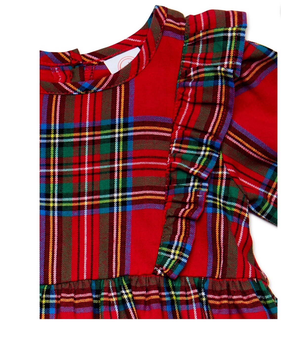 Wonder Nation Baby Girls Dress With Footed Tights Outfit Set, 2-Piece, Size 24M