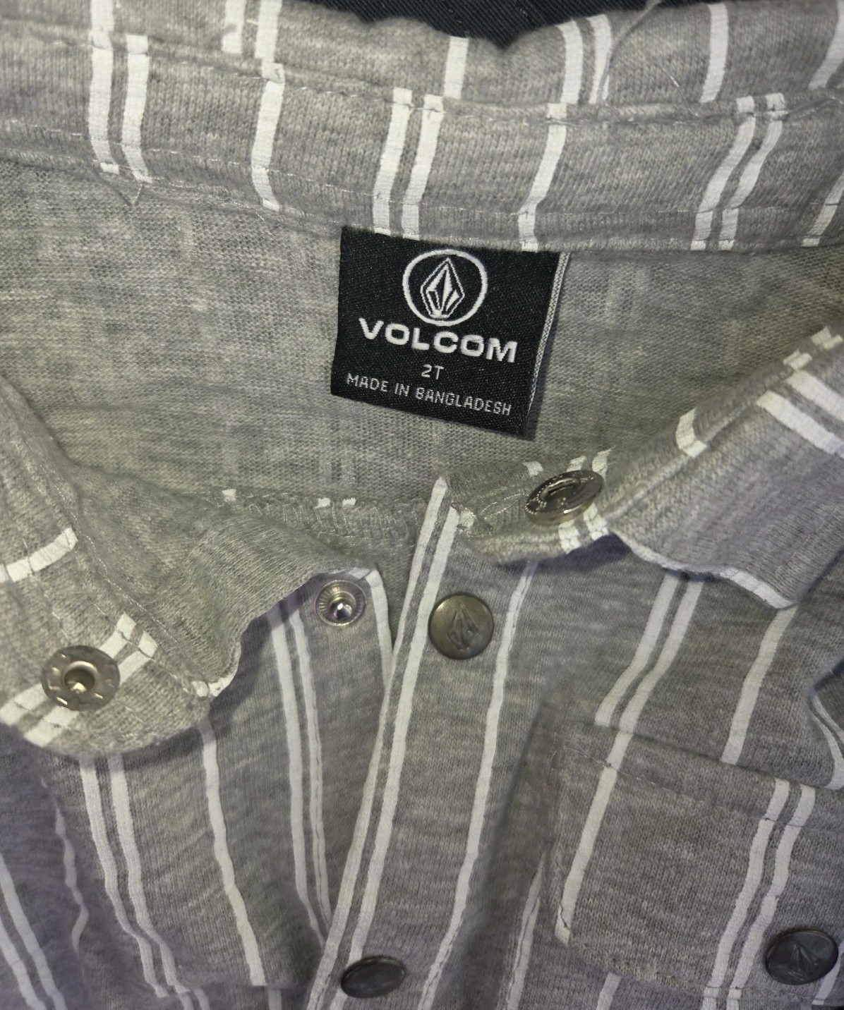 Volcom Matching Sets Toddler 2 T Striped Shirt And Black Pants Set