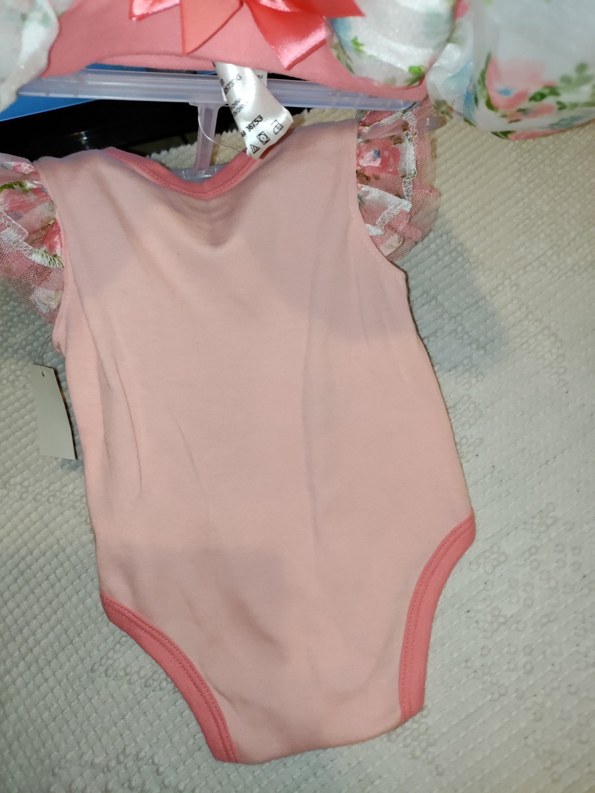 DDG Darlings LITTLE PRINCESS Size (0/3 M) 2 Pc. Bodysuit & Lacey Skirt NEW