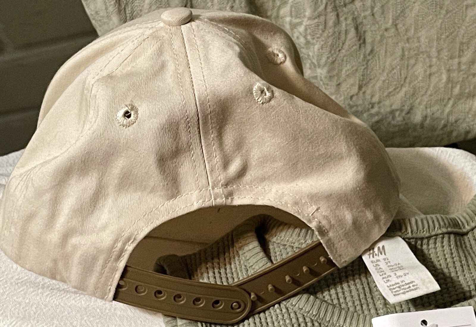 H&M Waffle Cotton Sage Coveralls Pockets 2T + CASH & Co Hat casual 😎Statement