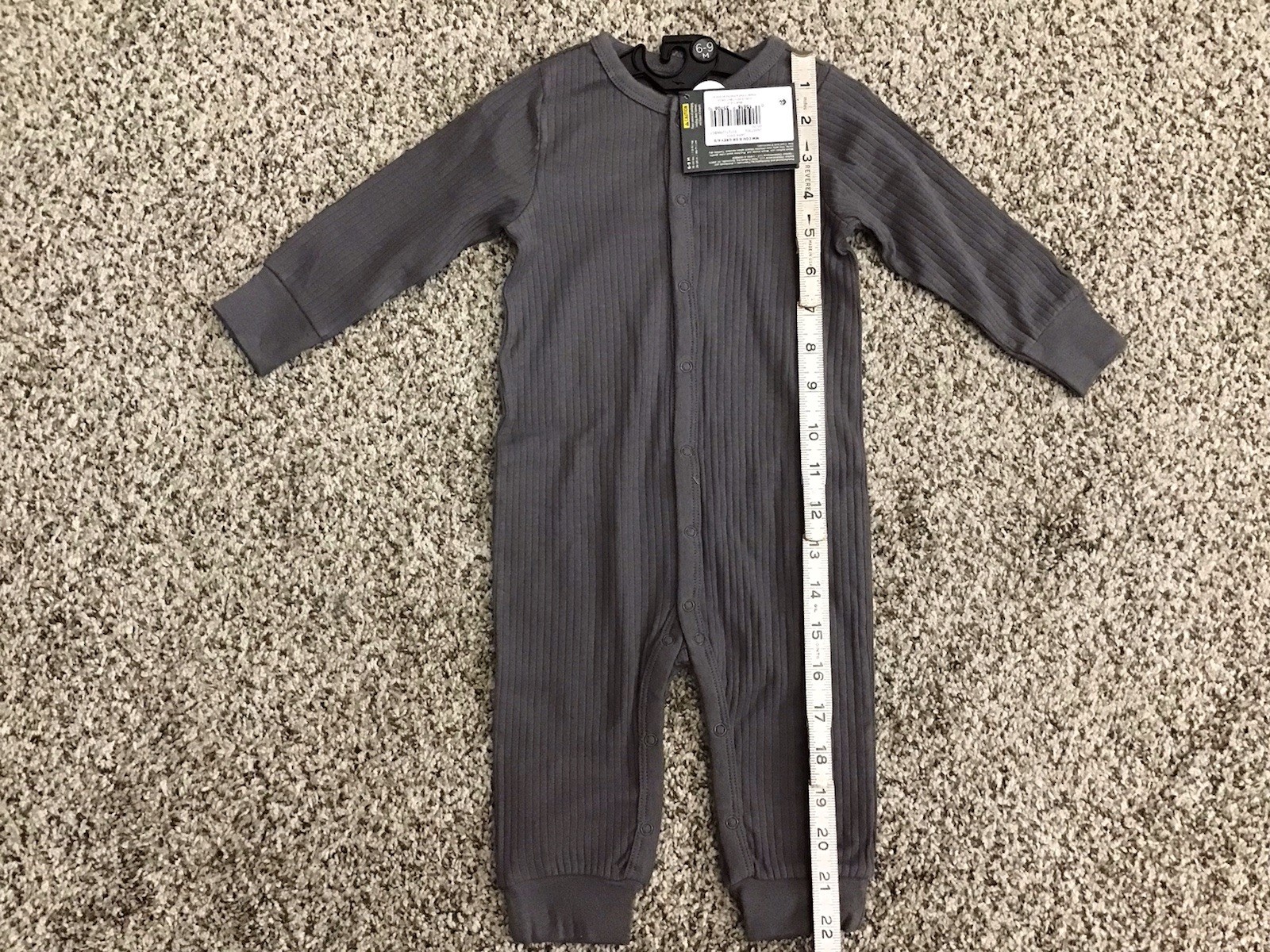 NEW INFANT Boy 6-9 Months MODERN MOMENTS BY GERBER Onsie COVERALL Gray (GM8)