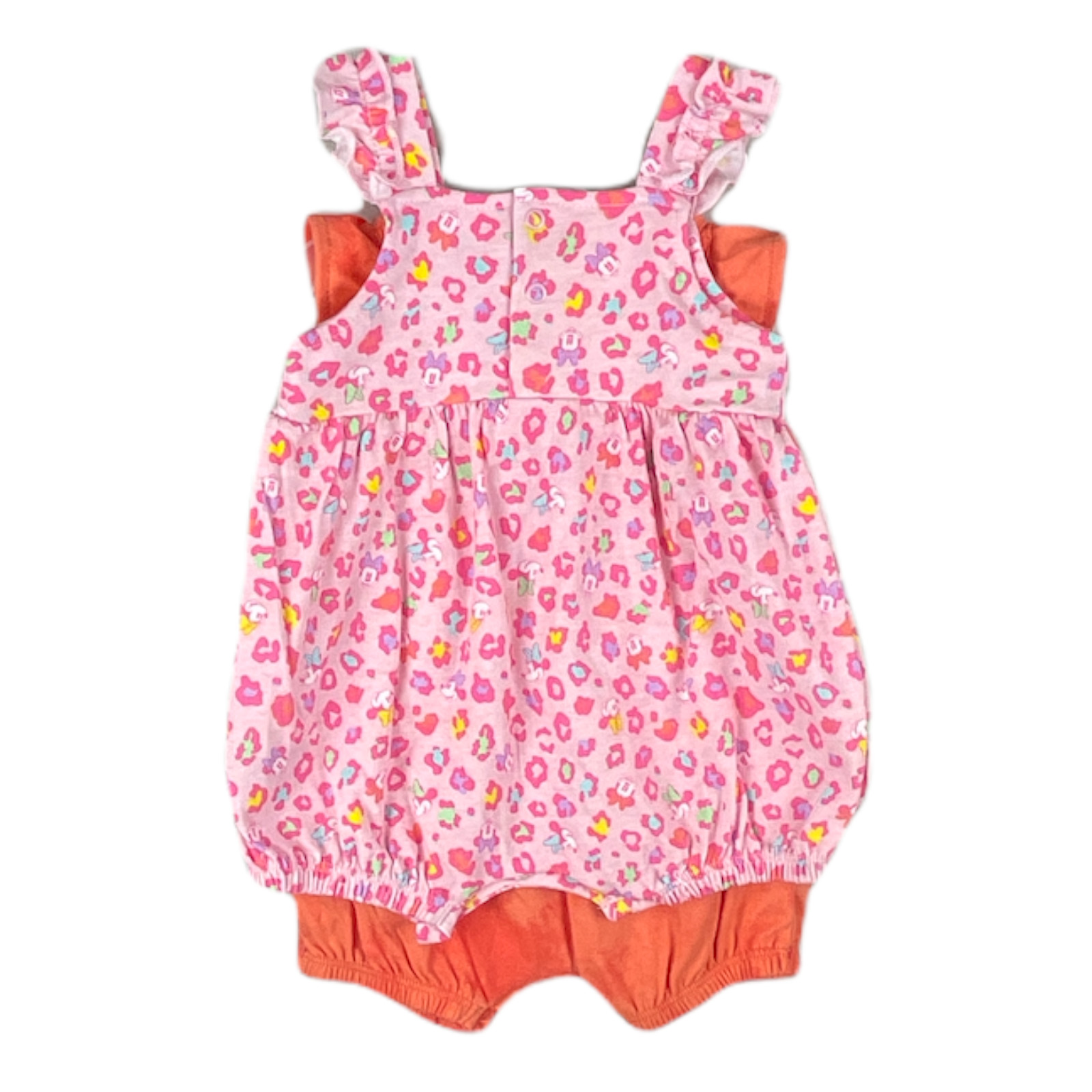 Disney Baby – Girls Minnie Mouse 2 Pack Romper Set – 0-3M,3-6M,6-9M,12M,18M,24M