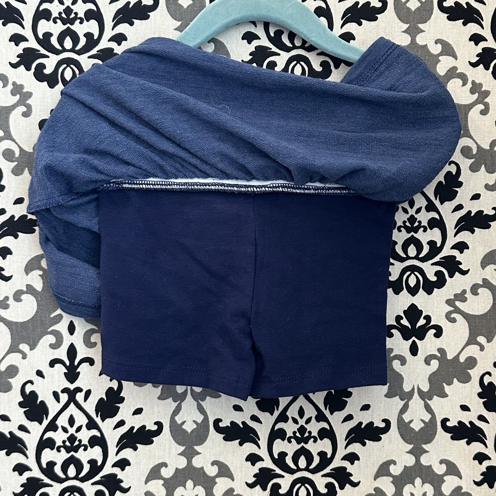 Cat & Jack Girls 18M Summer 3pc Set, Tank Top, Eyelet Lace Short, Scooter Skit