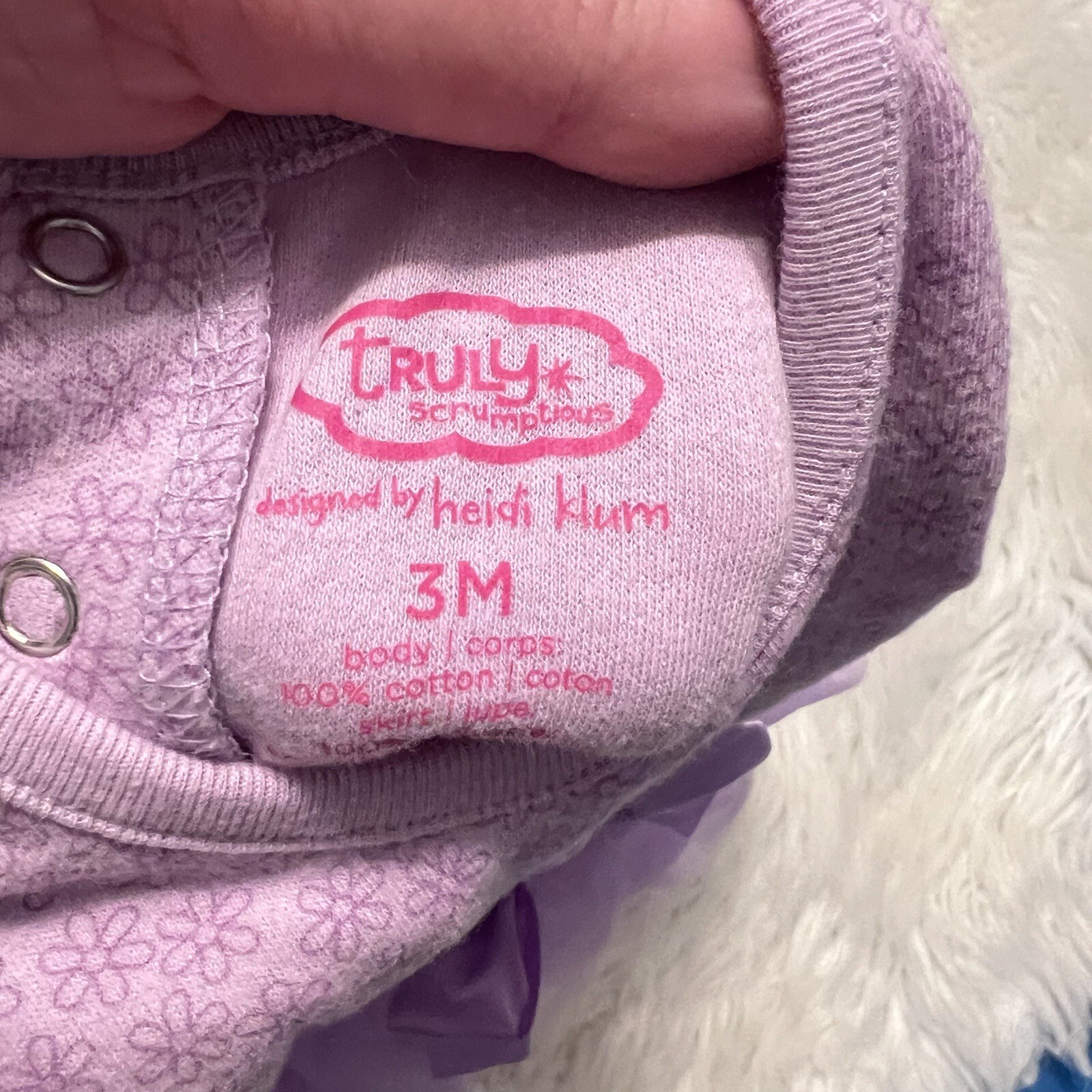 Truly Scrumptious by Heidi Klum Infant Baby Bundle Newborn & 3 Months Ruffles