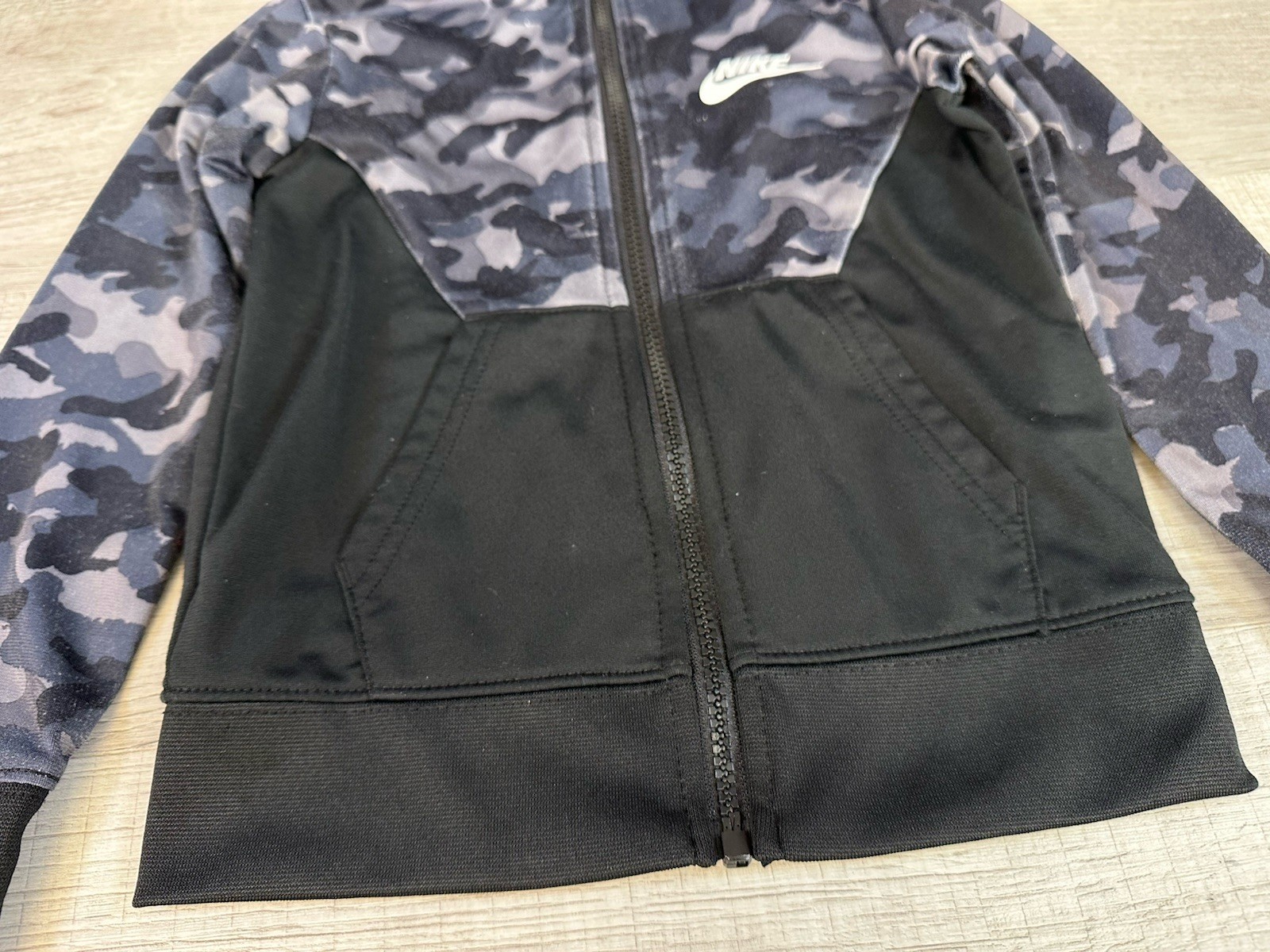 Nike Camo Tracksuit Jacket + Pants Athletic Full Zip Boy Toddler Size 3-4 Years