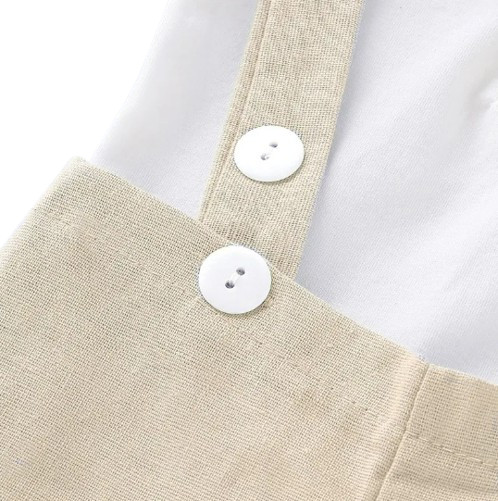 Newborn Baby Boy Bowtie Romper & Suspender Pants 2PCS Summer Outfit