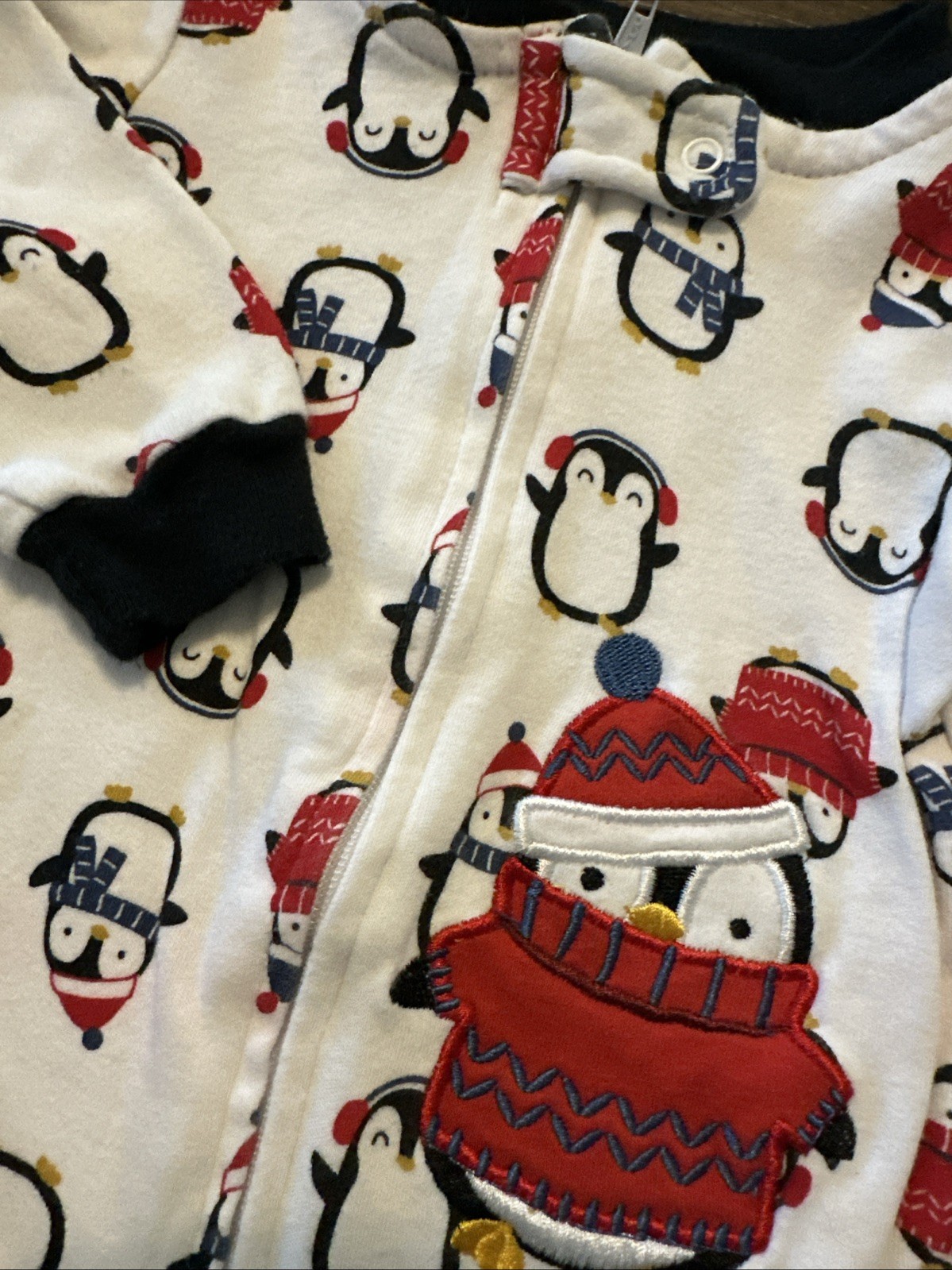 Koala Baby Boys 0 3 Months Cute Christmas Penguin Sleeper footed zipper closure