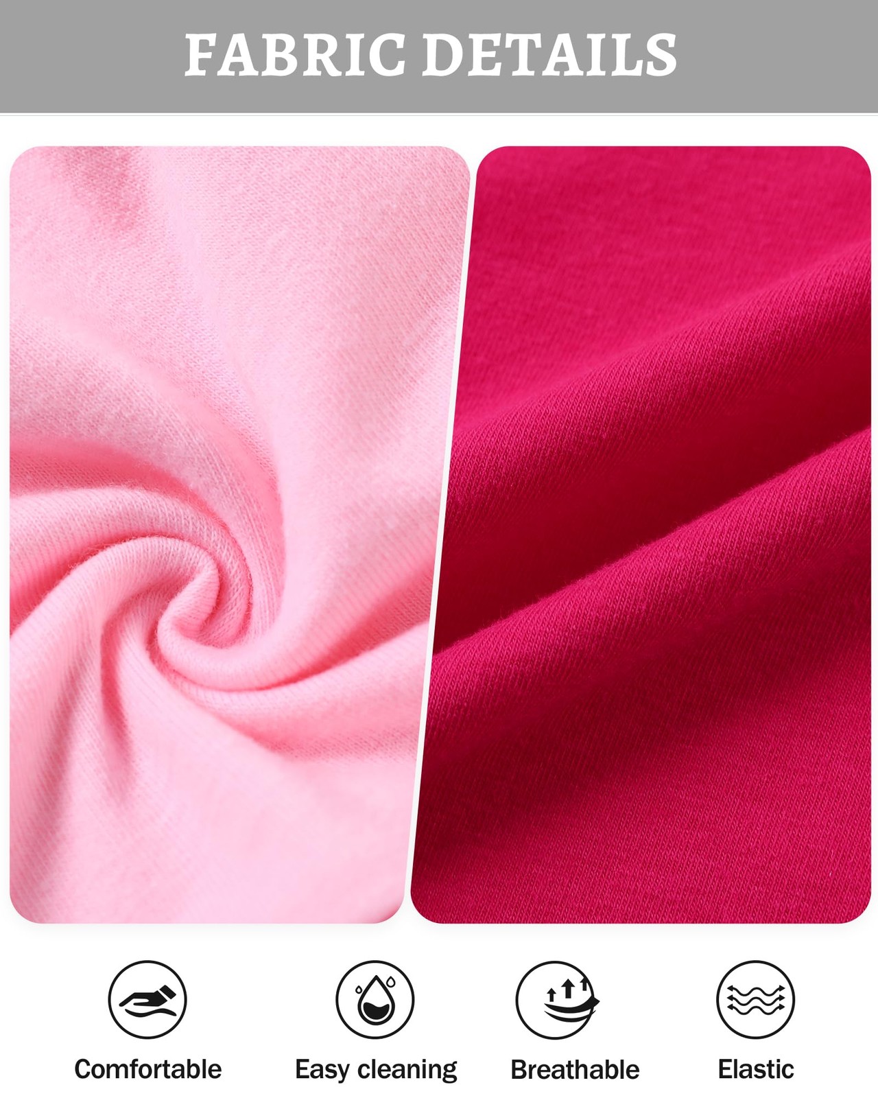 ZOEREA 4T Girl Clothes Toddler Outfits Flutter Sleeve Top 4-5T, Pink