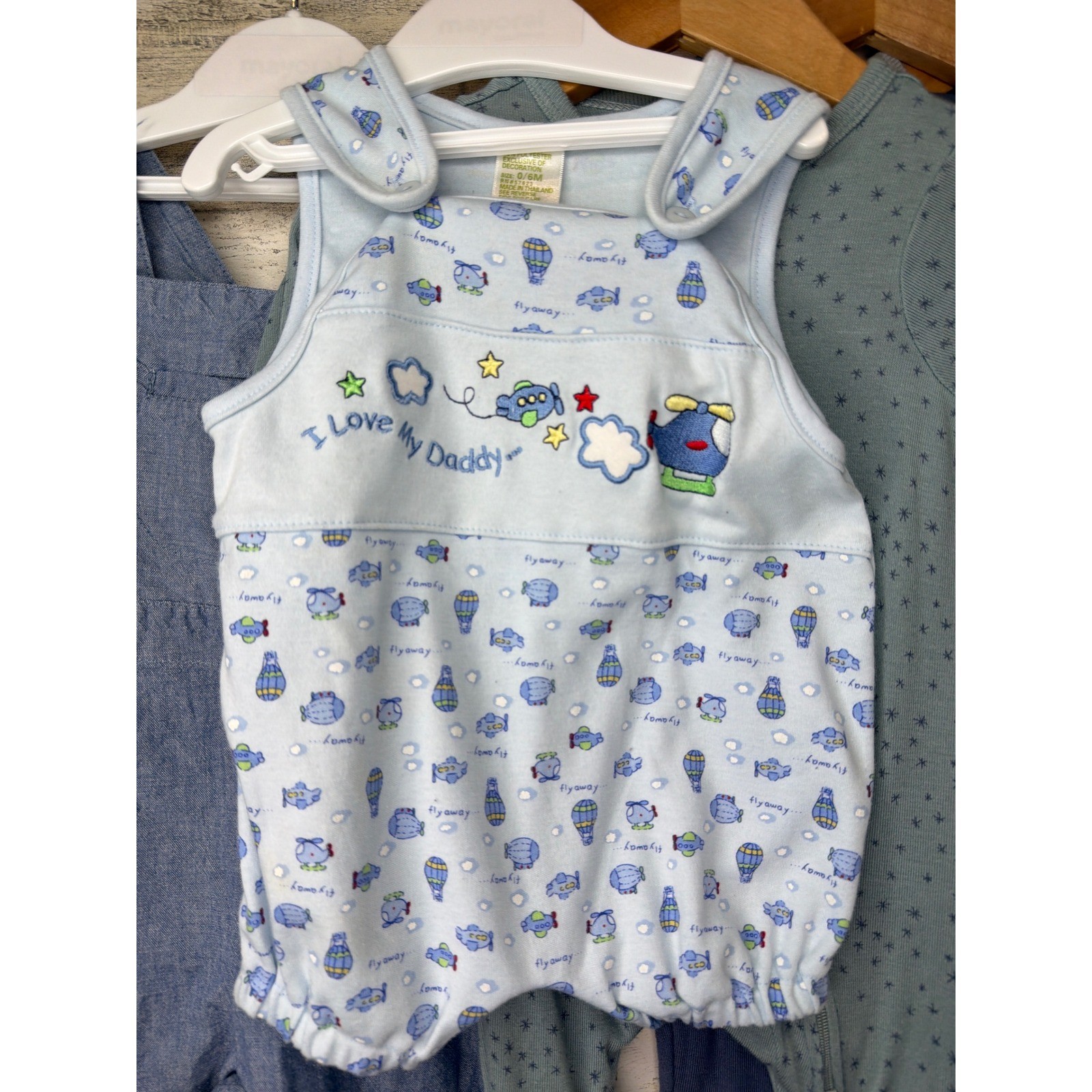 Cloud Island Baby Gap Boys 0/3m – 6/12m Blue Gray Sleeper Overall Romper Bundle