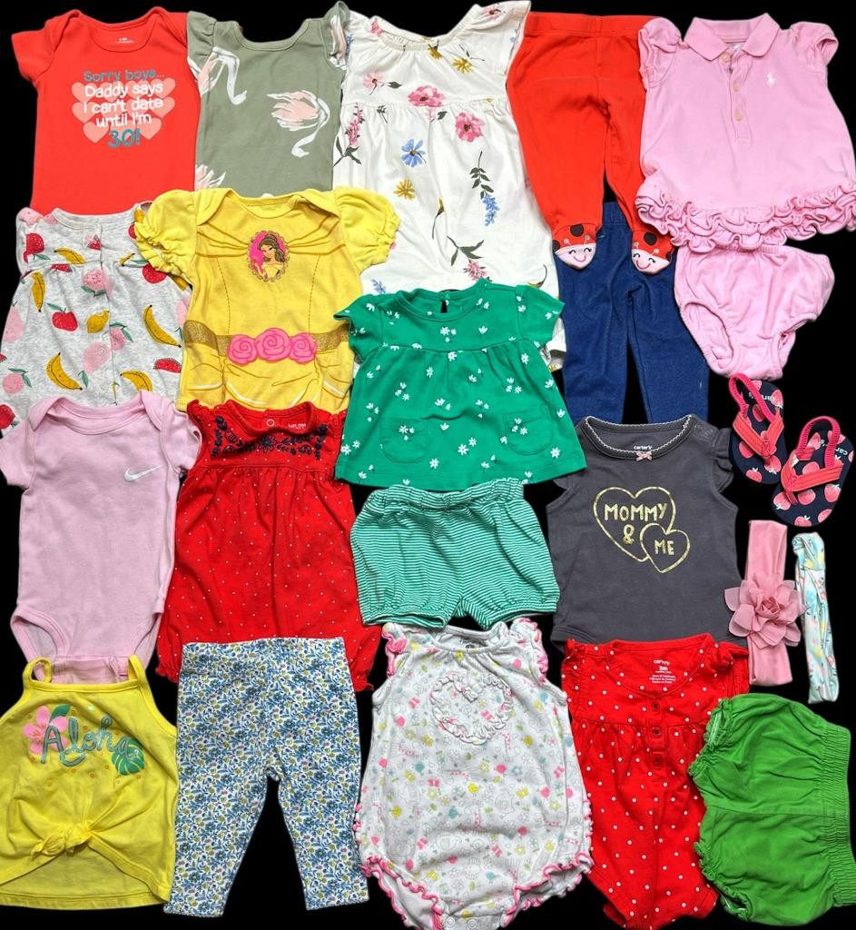 Baby Girl 3 Months 3-6 Months NIKE Carter’s Summer Clothes Outfits Sets Bundle