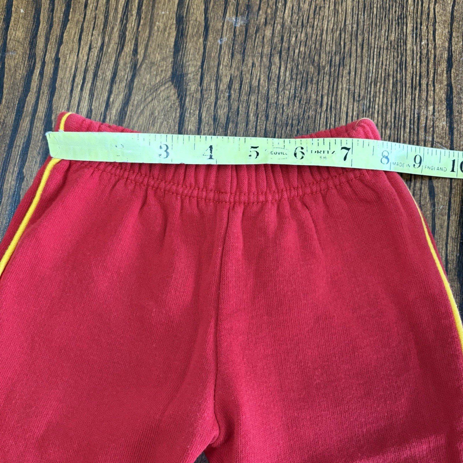 Vintage Joggles Two Piece Track Suit Size 6-9 Months Marching Band Red 80s 90s