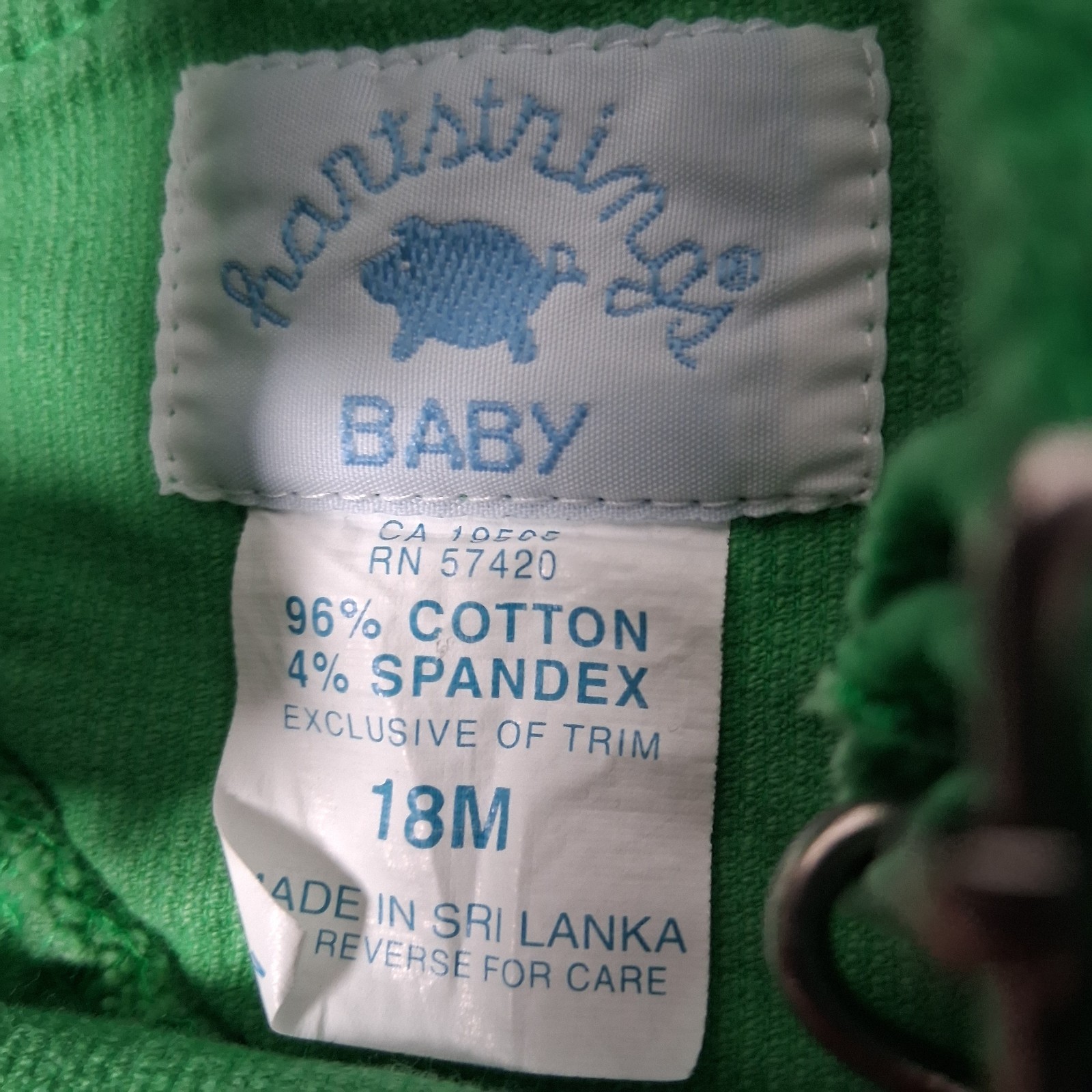 Vintage Hartstrings Baby Jumper Turtleneck Set 18 Mos Green Corduroy Blue Whale