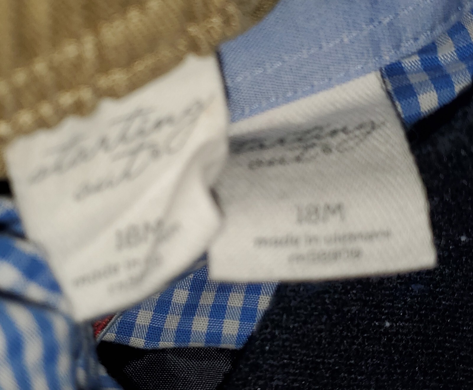 Starting Out Dress Pants Khaki Vest Blue Bow Tie 18 months 12-18 NWOT *W24