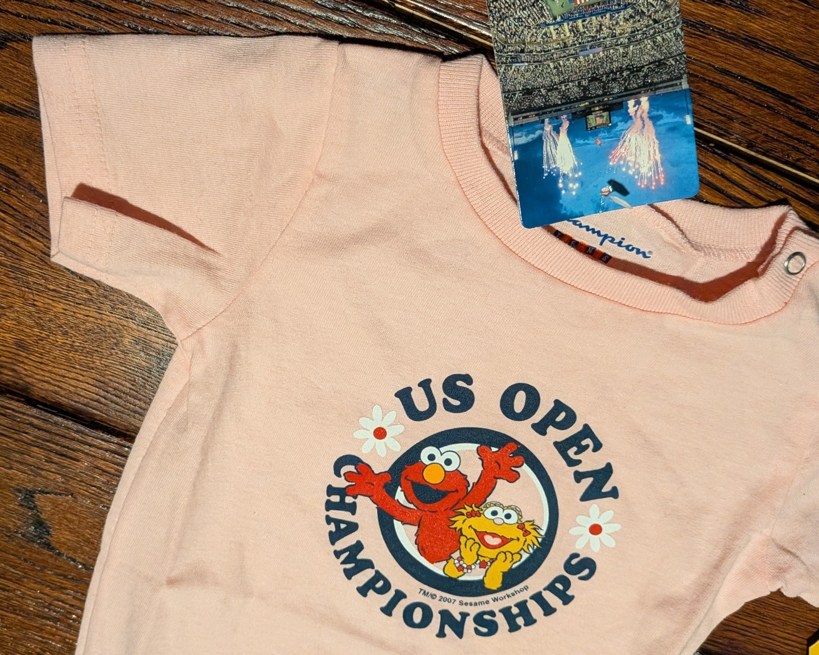 2007 US Open Tennis x Champion x Sesame Street Workshop Infant Bodysuit 12M NWT