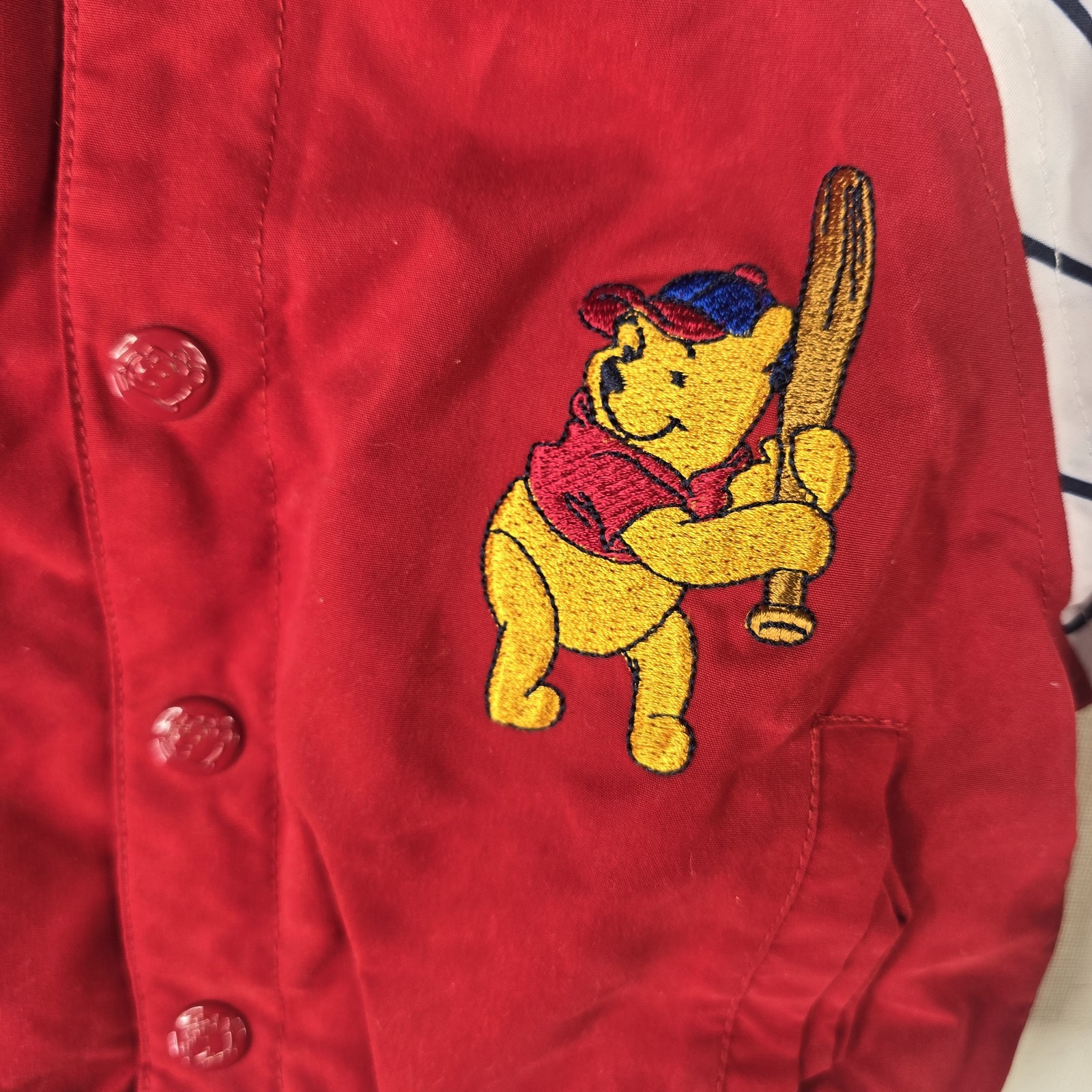 Vintage 6/9 Months Winnie The Pooh 100 Acre Wood Baseball Tigger Baby Jacket