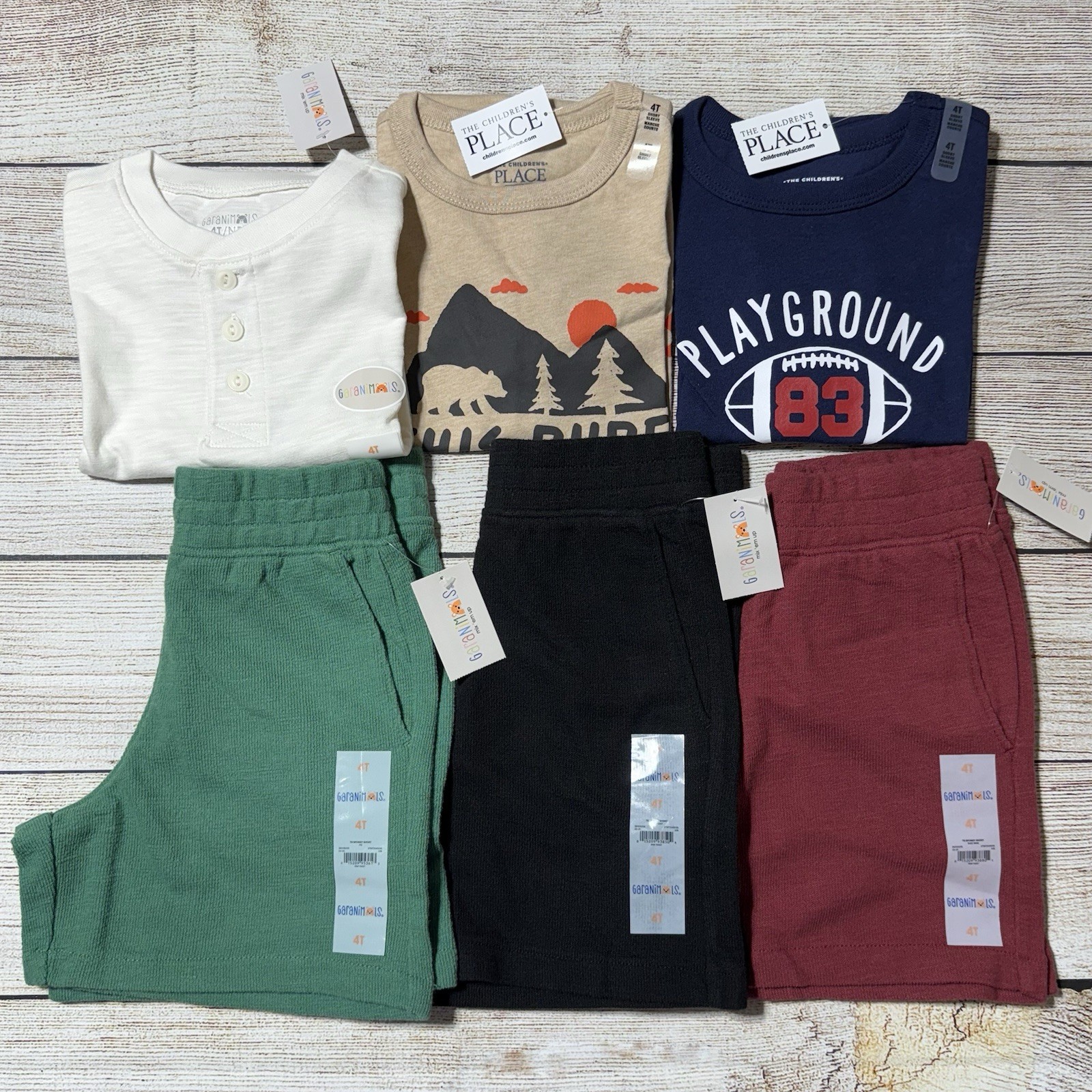 Toddler Boys Lot Of Spring/Summer Clothes Size 4T. NWT! 6 Pieces. Colorful