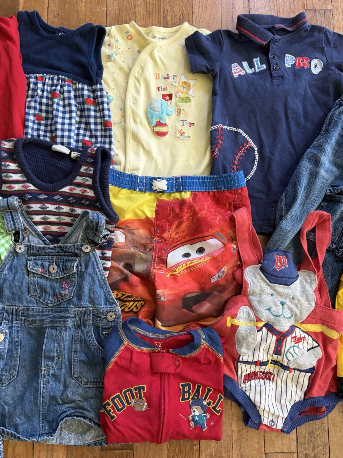 Vintage 13 Piece Baby Toddler Clothing Bundle 1990s Y2K 2000s Reseller Lot