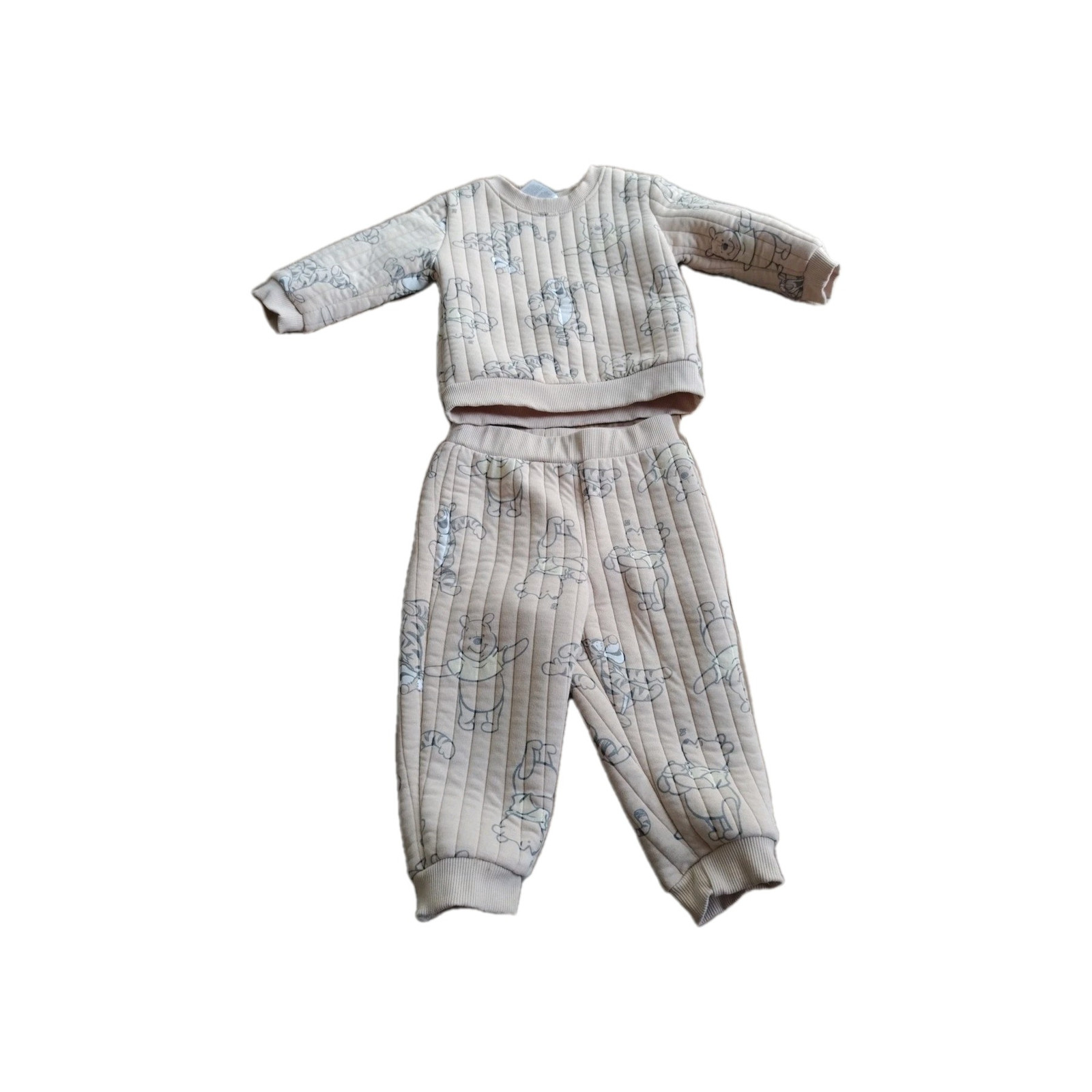 Winnie The Pooh Baby Boy Quilted Jogger Set, Size 18 Months, 2p Winter Clothes