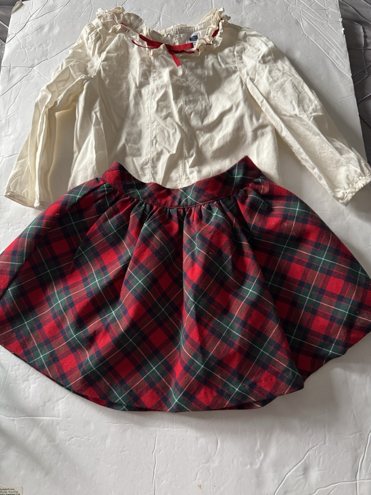 Janie and Jack Girls Festive Blouse Skirt Dressy Holiday 18-24 Months