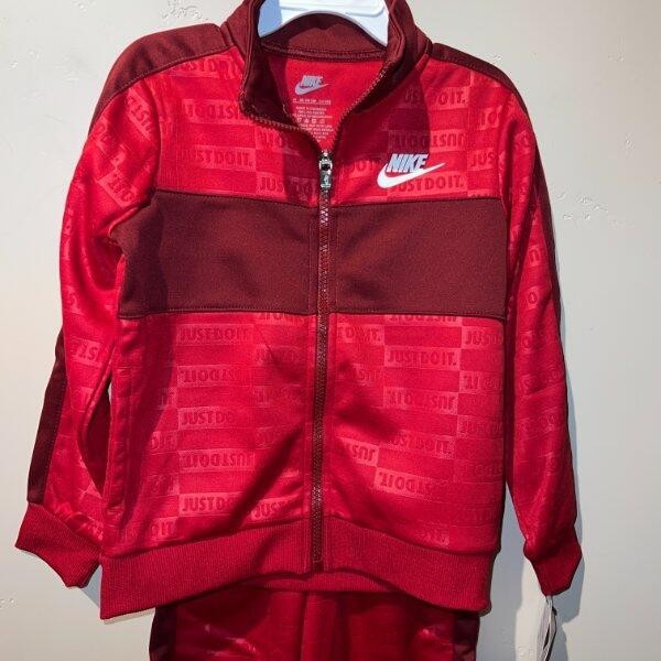 Nike Dri-FIT Sportswear Textured Club Toddler 2-Piece Tricot Set Boy’s 4T NWT