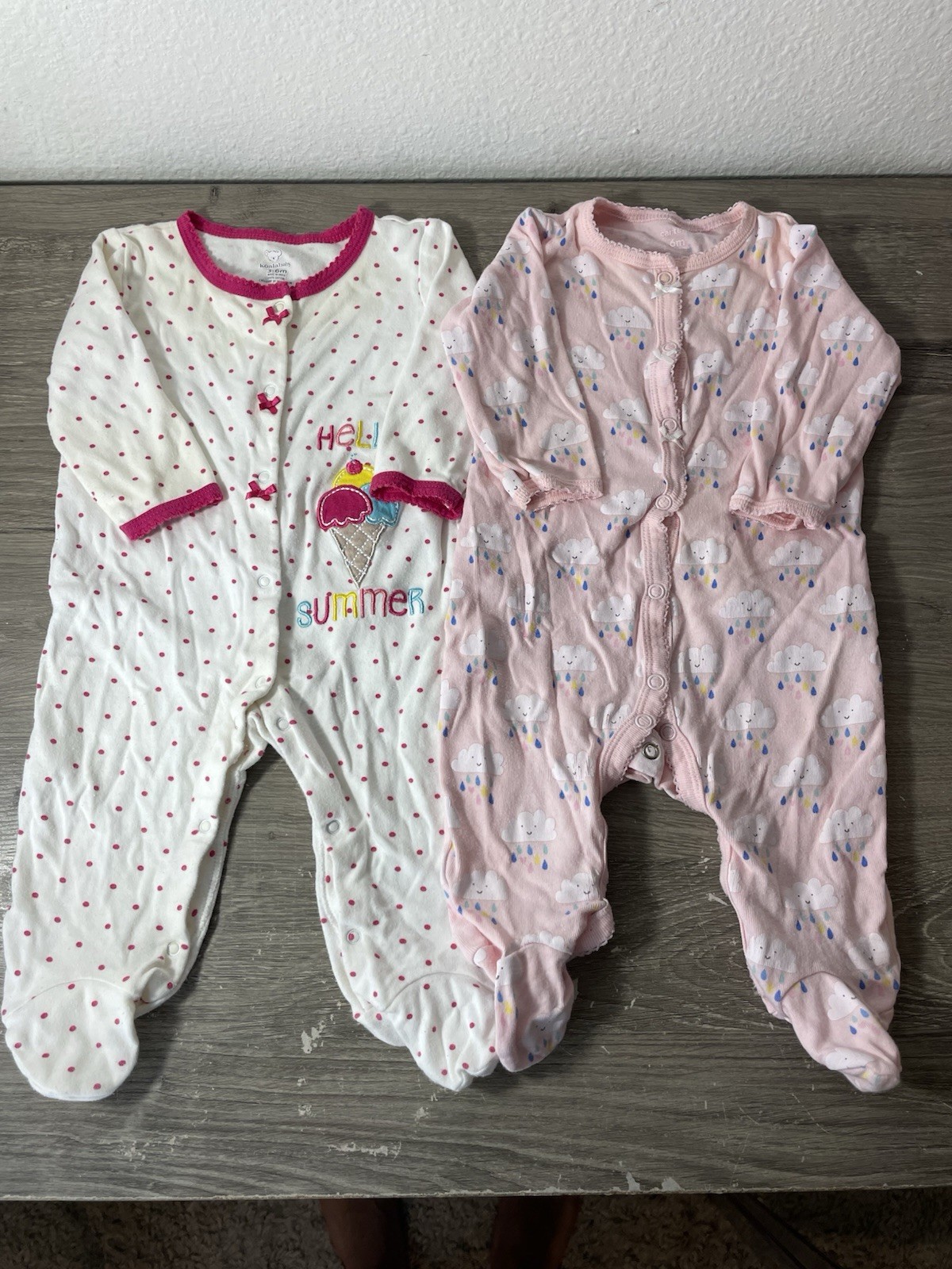 Lot of 10 Baby Girl Clothes 3-6 Months Disney Minnie Mouse Fleece Sleepers Tutu