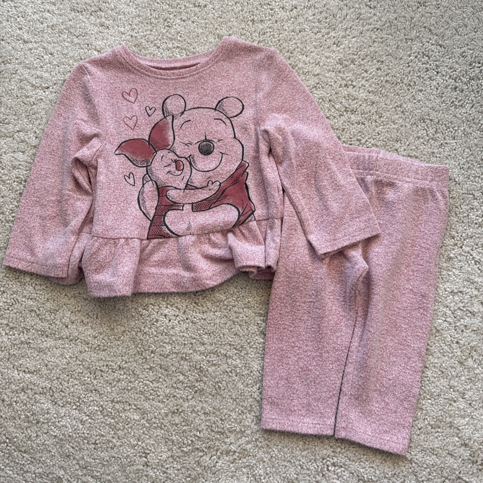Baby Girl Disney Outfit | 3 Month | Winnie the Pooh and Piglet