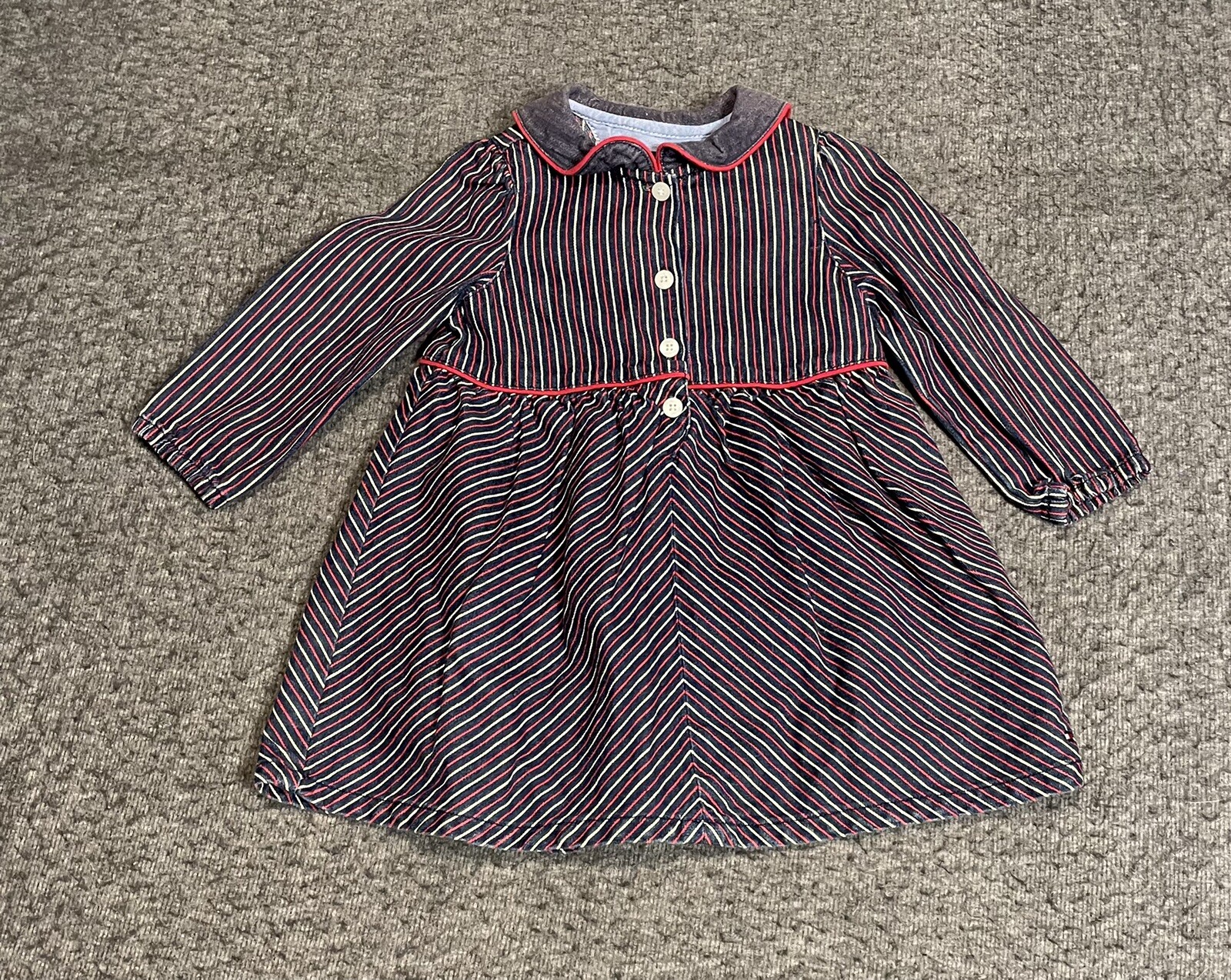 Tommy Hilfiger Toddler Girl Red White And Blue With Stars Size 12-18 Months